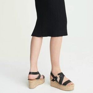 August Leather Espadrille